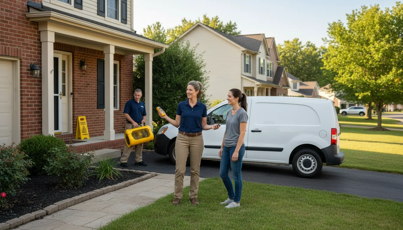 Water restoration image for Home Water Damage Repair in Nashport, OH